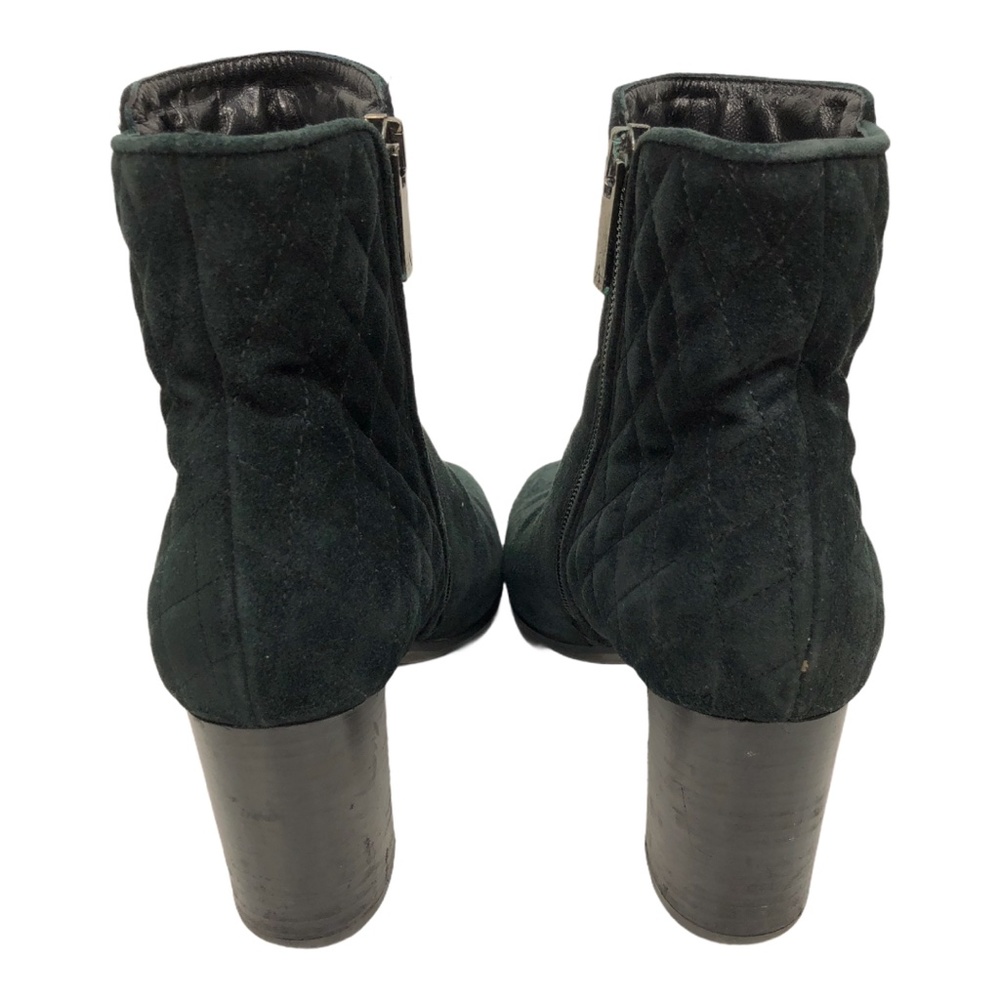 Black Aquatalia Quilted Leather Suede Booties Sz 7 - Picture 4 of 16